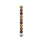 Kaemingk Christmas Shatterproof Baubles Mix - 6cm Light Gold Cinnamon Glitter Assorted - Pack of 10