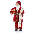 Premier Christmas Standing Santa With Lists & Parcels 1m