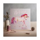 Deckled Edge Christmas Card - Believe in Santa & Unicorns