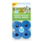 Bags On Board Dog Poo Refill Rolls - Blue - 4 x 15 Bags