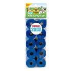 Bags On Board Dog Poo Refill Rolls - Blue - 10 x 14 Bags