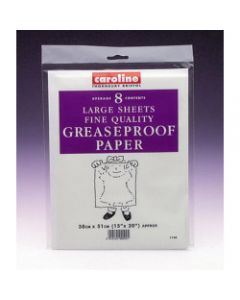 Caroline Greaseproof Sheets - Pack of 8 - 15" x 20" (38cm x 50cm)