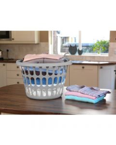 TML Round Laundry Basket - Silver