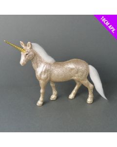 Davies Products Unicorn Christmas Tree Bauble - 18cm Champagne