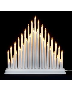 Premier 33 Light Christmas Candle Bridge White 36cm