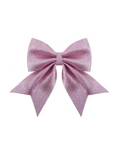 Davies Products Christmas Decoration Luxe Glitter Bow  - 20 x 24 - Blush