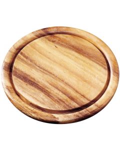 Fackelmann Hard Wood Cutting Board - Round - 25cm