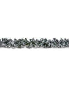 Premier Christmas Flocked Woodcote Garland 2.7m