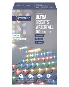 Premier 400 LED Ultrabrights Waterfall - Multi Coloured 2.5m