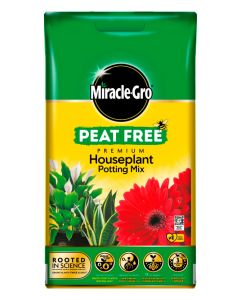 Miracle-Gro Peat Free Premium Houseplant Potting Mix Compost - 10L