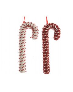 Kaemingk Candy Cane Christmas Decoration Foam Glitter - 20.5cm