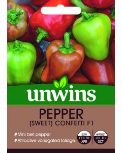 Pepper (Sweet) Confetti Hybrid Seeds