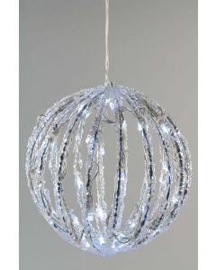 Kaemingk LED Acrylic Ball - 30cm - 80 Lights