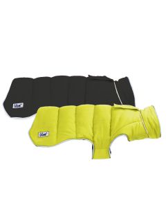 ANCOL VIVA DOG COAT REVERSIBLE BLACK/HI-VIS