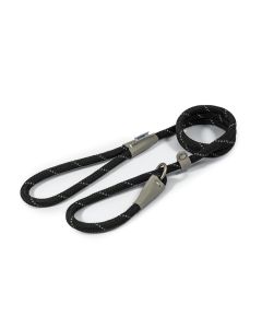 ANCOL VIVA ROPE SLIP LEAD BLACK