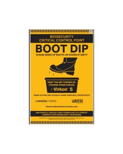 LANXESS VIRKON BOOT DIP SIGN