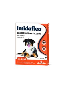 Imidaflea 250Gm Spot-On For Large Dogs 10-25Kg - 3 Pipettes