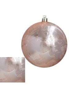 Davies Products Feather Christmas Tree Bauble 10cm - Rose