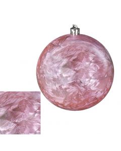 Davies Products Feather Christmas Tree Bauble 10cm - Blush