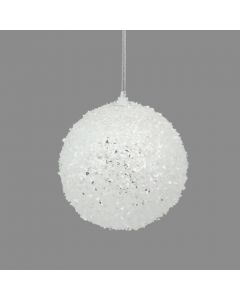 Davies Products Super Frost Christmas Tree Bauble - 10cm