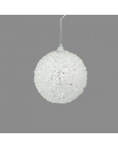 Davies Products Super Frost Christmas Tree Bauble - 8cm