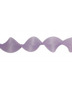 Davies Products 10cm Ruffle Ribbon Christmas Decoration - 2.7m Lilac