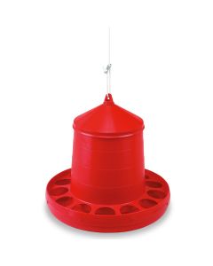 Gaun Poultry Feeder Plastic - 12kg - Red