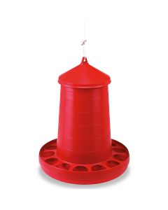 Gaun Poultry Feeder Plastic - 16kg - Red