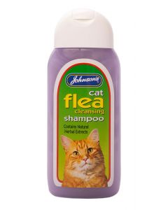 Johnson's Veterinary Cat Flea Cleansing Shampoo - 200ml