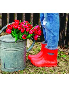 LBC ULTRALIGHT ANKLE BOOTS RED