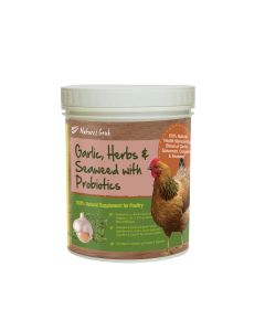 NATURES GRUB GARLIC, HERBS & SEAWEED WITH PROBIOTICS