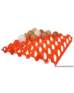 ETON Plastic Egg Tray Orange - holds 30 chicken eggs - Orange