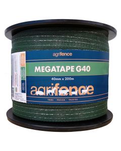 Agrifence Megatape G40 Reinforced Tape - Green - 40mm x 200m