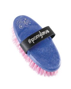 Haas Ponylove Glitter Brush - Pink/White