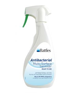 Battles Antibacterial Multi-Surface Sanitiser (Ready To Use) - 500ml