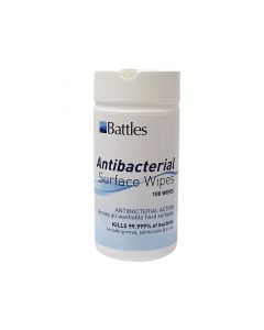 Battles Antibacterial Surface Wipes - 100 Wipes