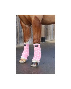 Supreme Products Dotty Fleece Boots - Pretty Pink - Small Pony	