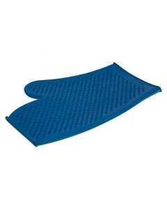 Lincoln Rubber Grooming Mitt - Blue