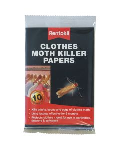 RENTOKIL CLOTHES MOTH KILLER PAPERS