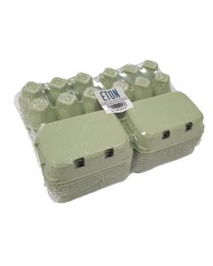 Eton Egg Box Plain Flat Top - Green - Pack of 20
