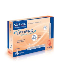 Virbac Effipro Spot On For Small Dogs - 4 Pipettes
