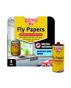 ZERO IN FLY PAPERS